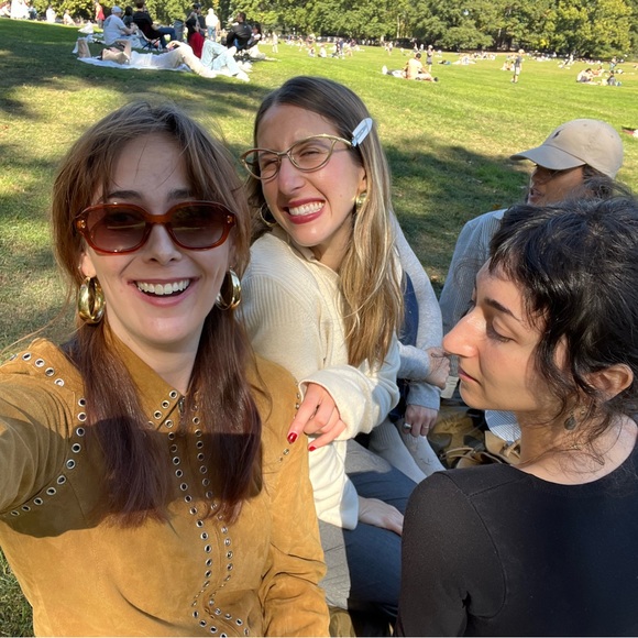 70s Grommet Studded Tan Suede Jacket - Picture 5 of 5